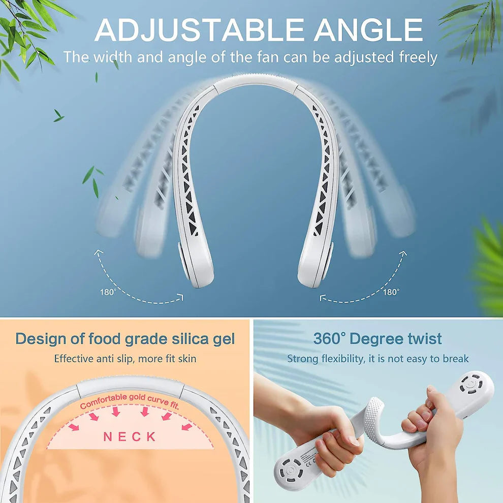 Neckband Portable Fan — Hands Free Cooling for Indian Summer