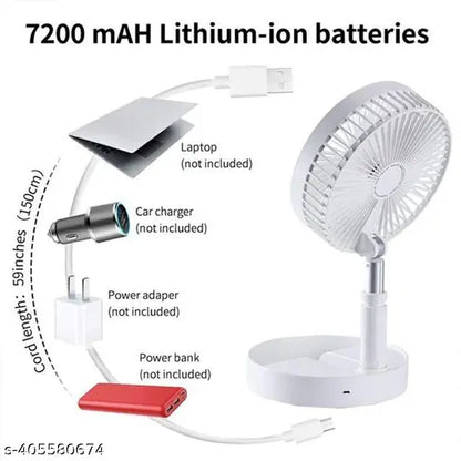 USB Rechargeable Desk Fan