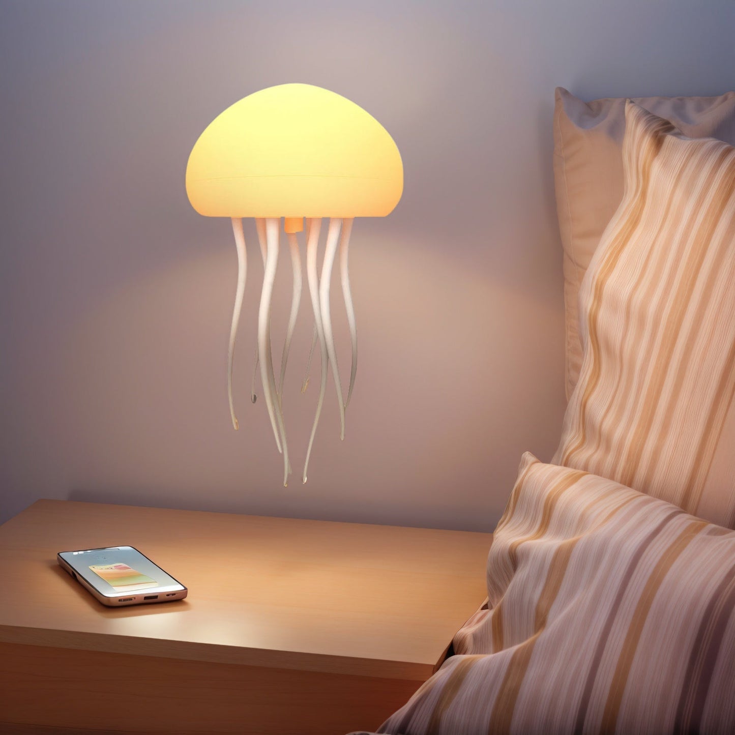 Giftoo Aurora Jellyfish Mood Light Lamp with Tentacles Hanging USB-C