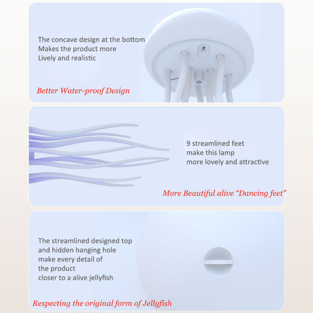 Giftoo Aurora Jellyfish Mood Light Lamp with Tentacles Hanging USB-C
