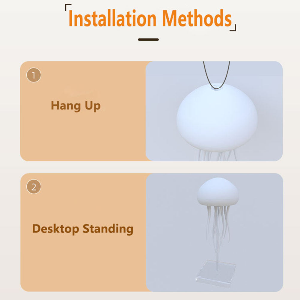 Giftoo Aurora Jellyfish Mood Light Lamp with Tentacles Hanging USB-C