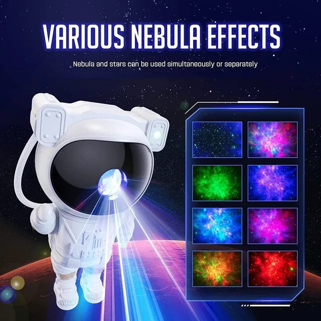 Robot Sky Space Stars Light Astronaut Galaxy Projector