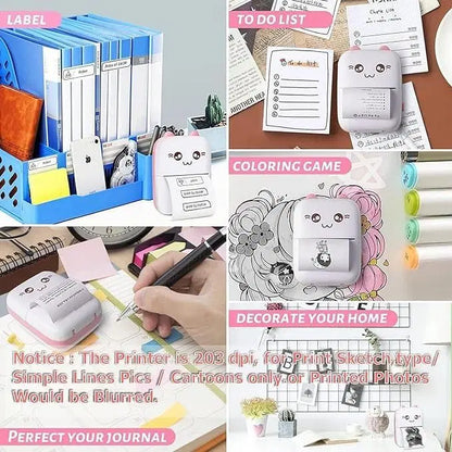Rechargeable Mini Bluetooth Thermal Printer