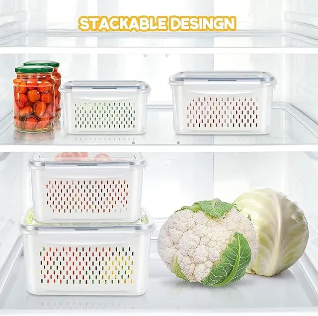 Refrigerator Storage Containers Boxes (pack of 4)