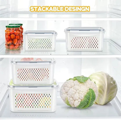 Refrigerator Storage Containers Boxes (pack of 4)