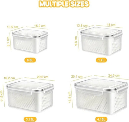 Refrigerator Storage Containers Boxes (pack of 4)